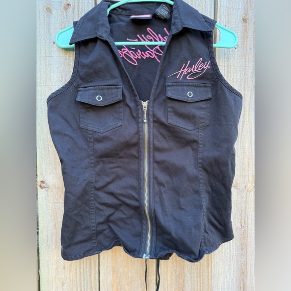 Harley Davison women vest size Medium - Picture 2 of 10